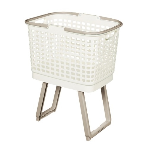腰らくバスケット ホワイトグレー [1個]