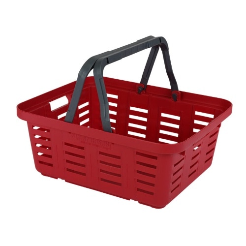 浅型スーパーバスケット レッド [1個]