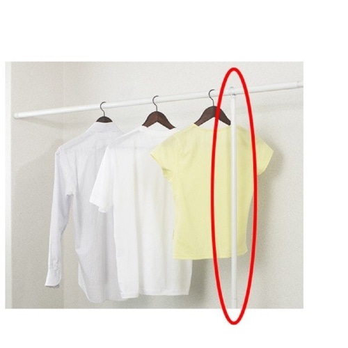 中間サポートポールM ホワイト I7912 ホワイト