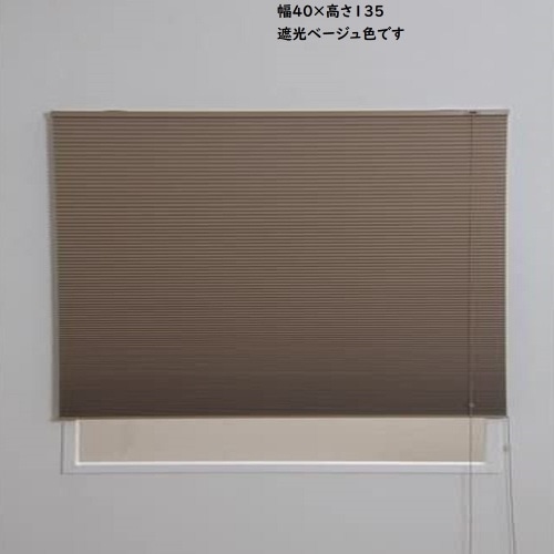 ハニカム彩 40×135 遮光ベージュ L6400 ベージュ