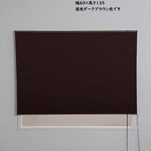 ハニカム彩 60×135 遮光ブラウン L6403 ブラウン