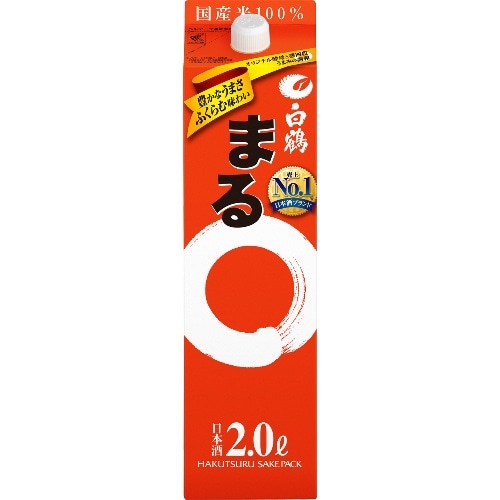 白鶴「まる」さけパック 2L