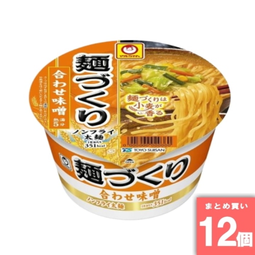 [取寄10][まとめ買い]【12個セット】マルちゃん 麺づくり 合わせ味噌 104g [4901990378789]