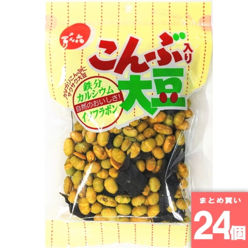 [取寄10][まとめ買い]【24個セット】こんぶ入り大豆72g [4901930107523]