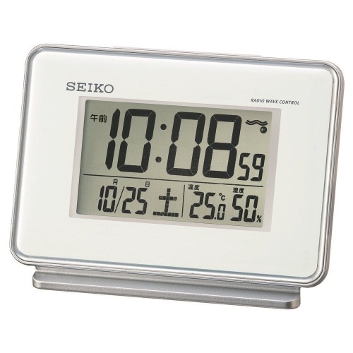 目覚し時計 SQ767W ホワイト