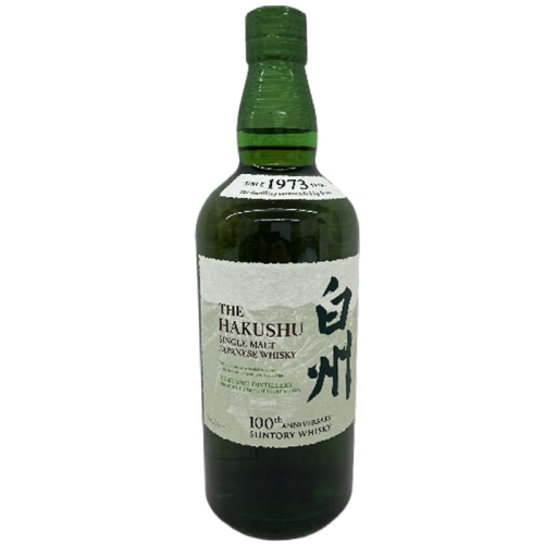 100周年記念ラベル サントリー シングルモルトウイスキー 白州ノンヴィンテージ 700ml 箱なし
