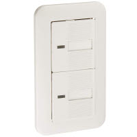 コスモワイド 埋込パイロット・ほたるダブルスイッチB WTP50412WP