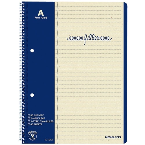 スパイラルノートフィラーノート2号A ス-10A