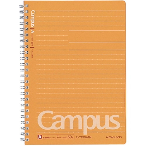キャンパスツインPPドットA罫50枚A5 ス-T135AT
