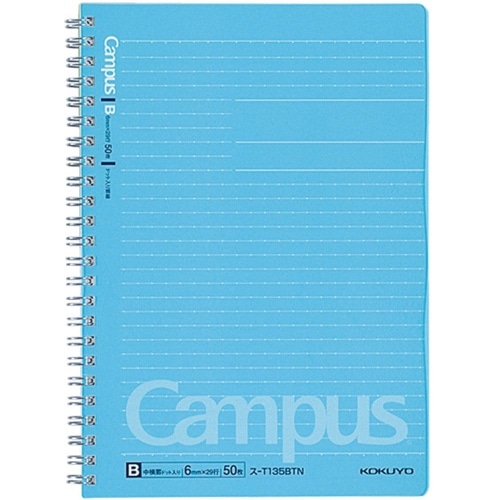 キャンパスツインPPドットB罫50枚A5 ス-T135BT