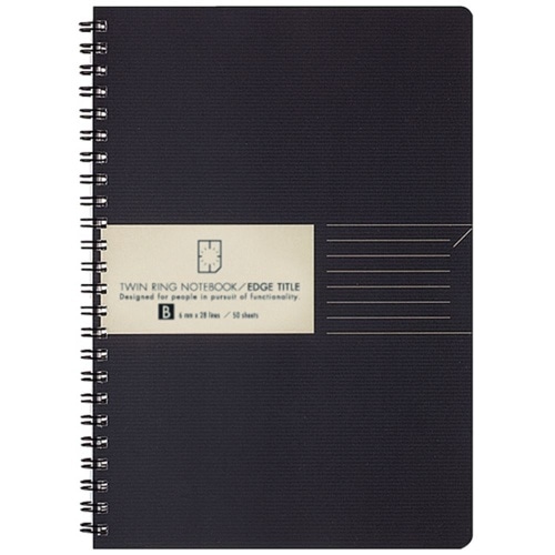 ツインリング＜エッジタイトル＞A5B罫 ス-TJ105B