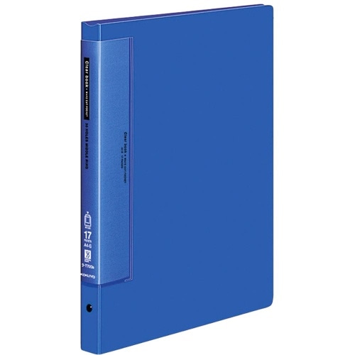 クリヤーブック＜ウェーブカット＞替紙式 ラ-T720B 青