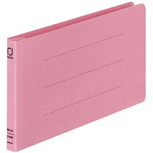 フラットファイルB4 1/3E●2穴 フ-49P ピンク