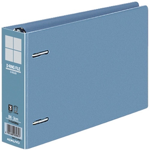 Dリングファイル B6E 30MM フ-FD438B 青