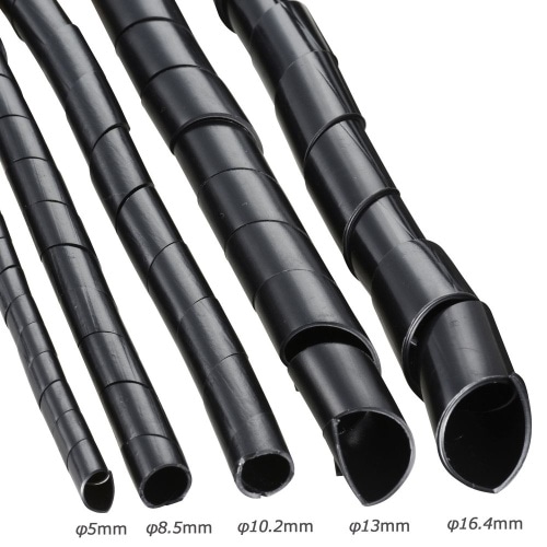 スパイラルチューブ5mm2M DZ-SR5Z/K 黒