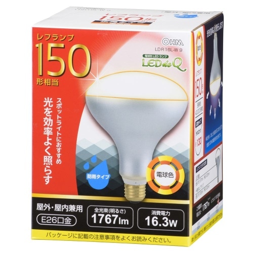 [取寄10]LED電球 レフ E26 16W L色 LDR16L-W 9 ホワイト [4971275607934]