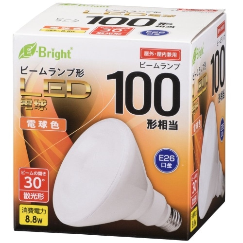 [取寄10]LED ビーム E26 9W 電球色 LDR9L-W20/100W ホワイト [4971275631236]
