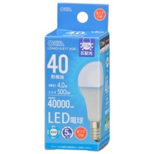 [取寄10]LED電球小形E17 LDA4D－G－E17 AG6 [1個][4971275655416]