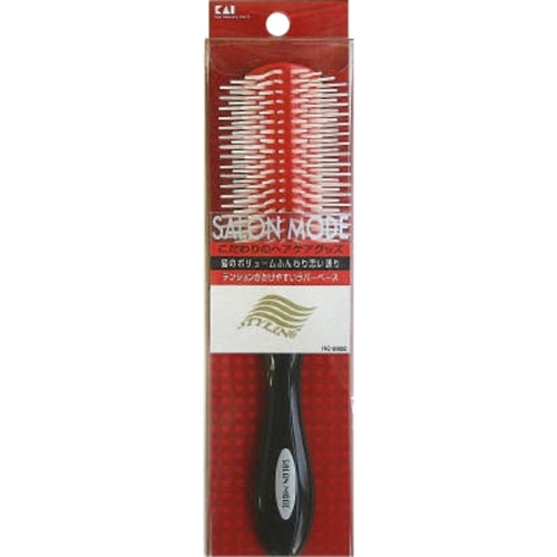 サロンモード スタイリングブラシL レッドラバー