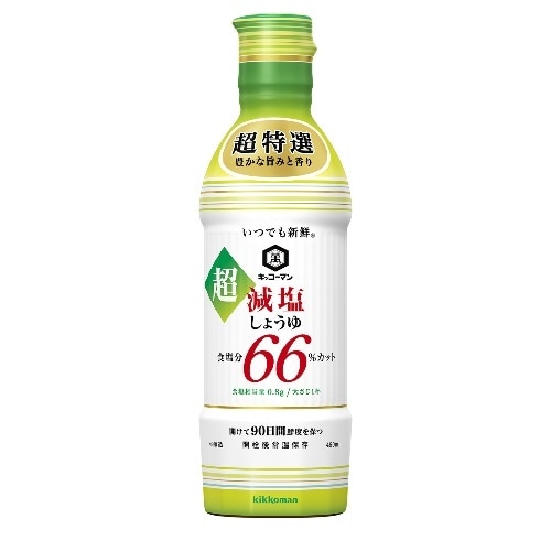 キッコーマン 超減塩醤油 450ml [1本]