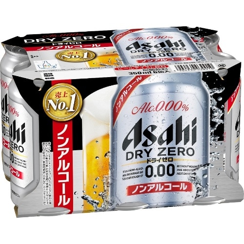 アサヒ ドライゼロ 6缶パック 350ML