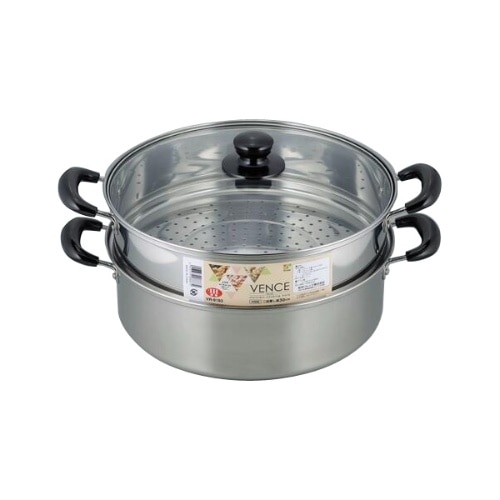 ヴェンセ IH対応二段蒸し器30cm