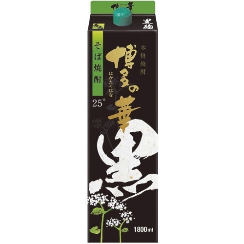 単式25度 博多の華黒麹のそば焼酎パック1．8L