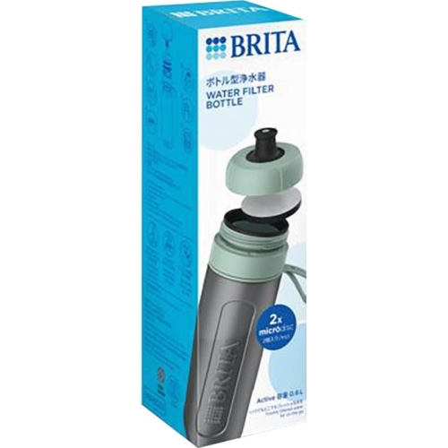 ブリタ ボトル型浄水器アクティブ ダークグリーン