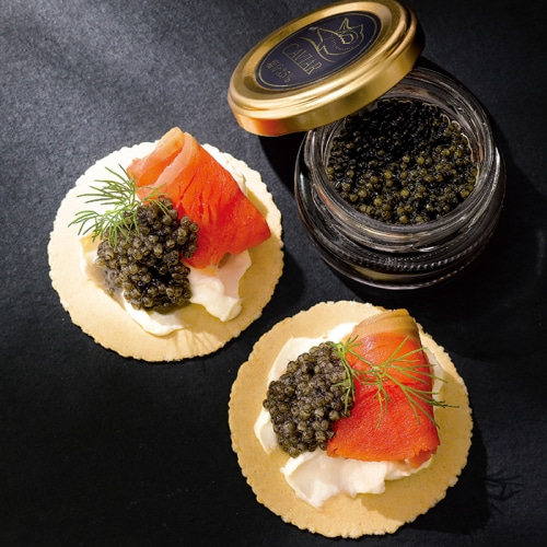 蝶鮫屋 新見 フレッシュキャビア 1瓶 塩分3.5％ [冷凍][直送商品](4007-012)