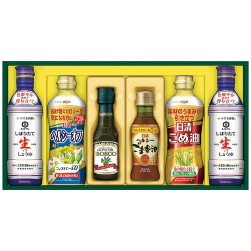 日清オイリオ ヘルシーオイル&キッコーマン生しょうゆ ギフト [直送商品](4236-031)