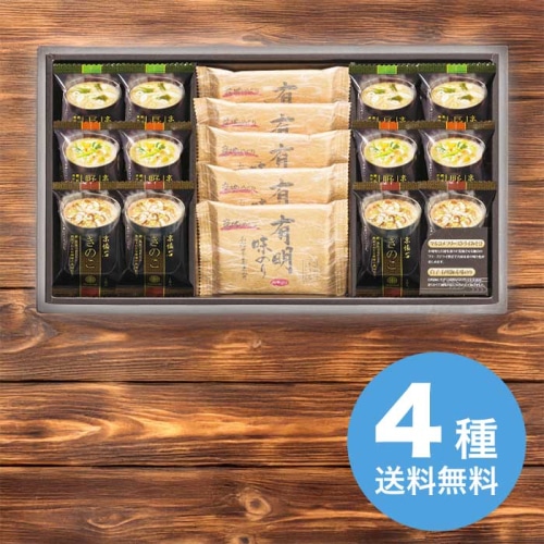 お歳暮 apide フリーズドライみそ汁＆有明味のりセット NF-CO [直送商品](9867-083)