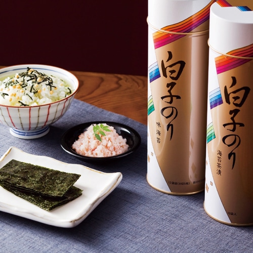 [直送商品]白子のり のり・お茶漬け・かに缶詰合せ SN-500 (1248-073)