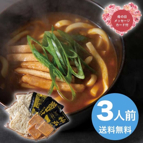 [直送商品]母の日 5/8-10お届け エルスト ブランド和牛カレー×讃岐うどん 3人前 【配送指定日不可】 (1852-733)