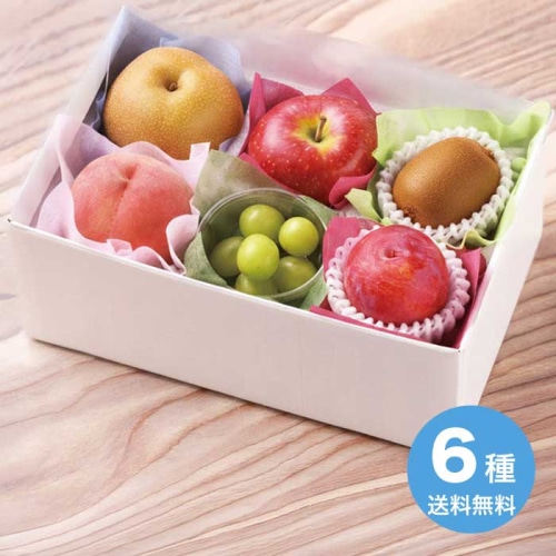 [冷蔵][直送10]お中元  夏の果物6種詰合せ 【7月中旬以降順次発送】【配送指定日不可】 (1628-067)