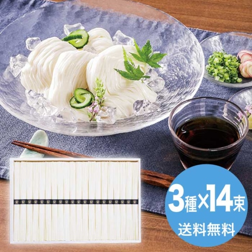 [直送10]お中元  三大産地素麺詰合せ SMA-50 (1659-137)