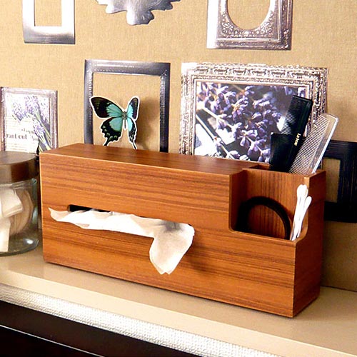 ウッド ティッシュケース
