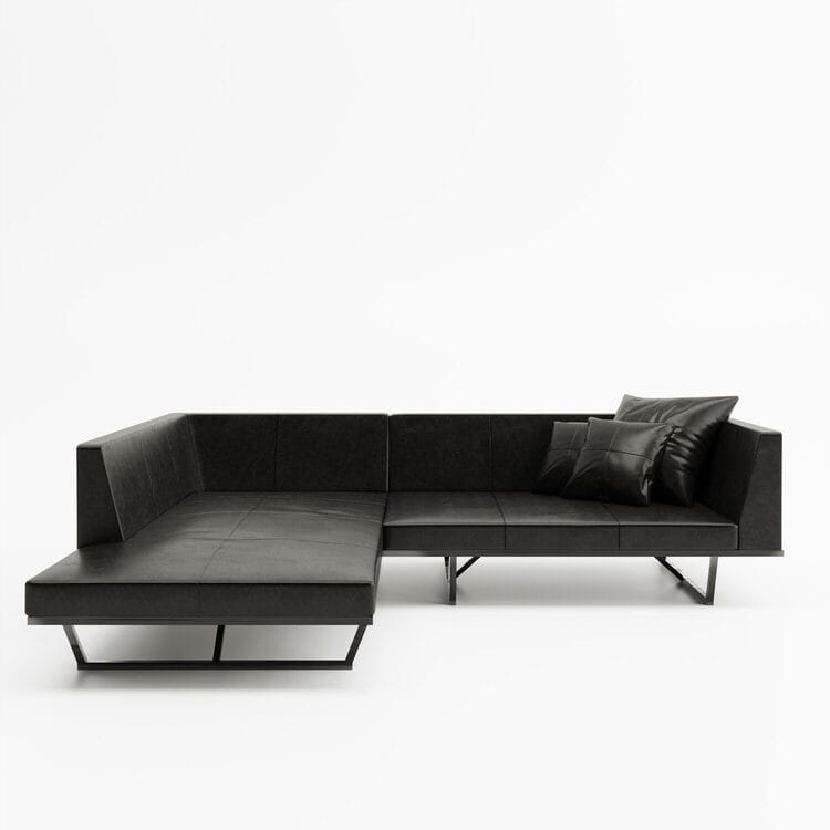 杉山製作所 クロテツ ワンアームソファ＋カウチ