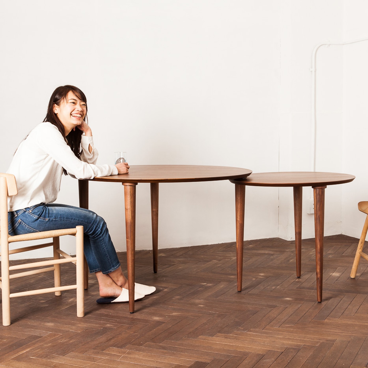 バルーン スライドダイニングテーブル