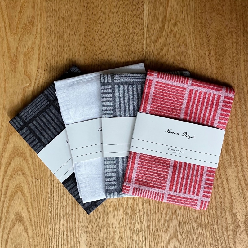 Nanna Ditzel ティータオル レッド