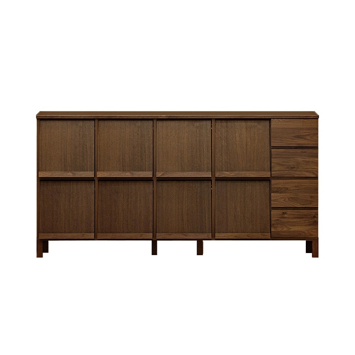 レッチェ 180マガジンレコードラック (4列＋引き出し4杯)