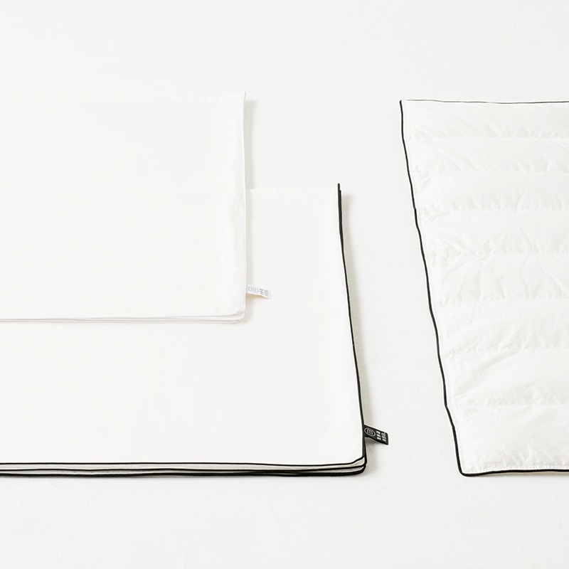 ミニマルデザインの掛け布団カバー