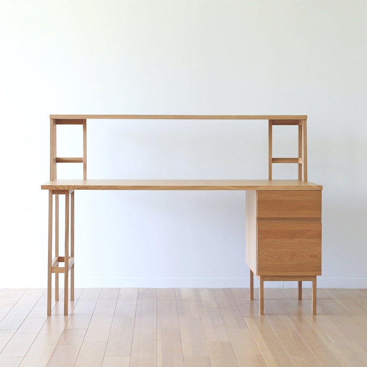 プレーンデスク(机上ラック付属)