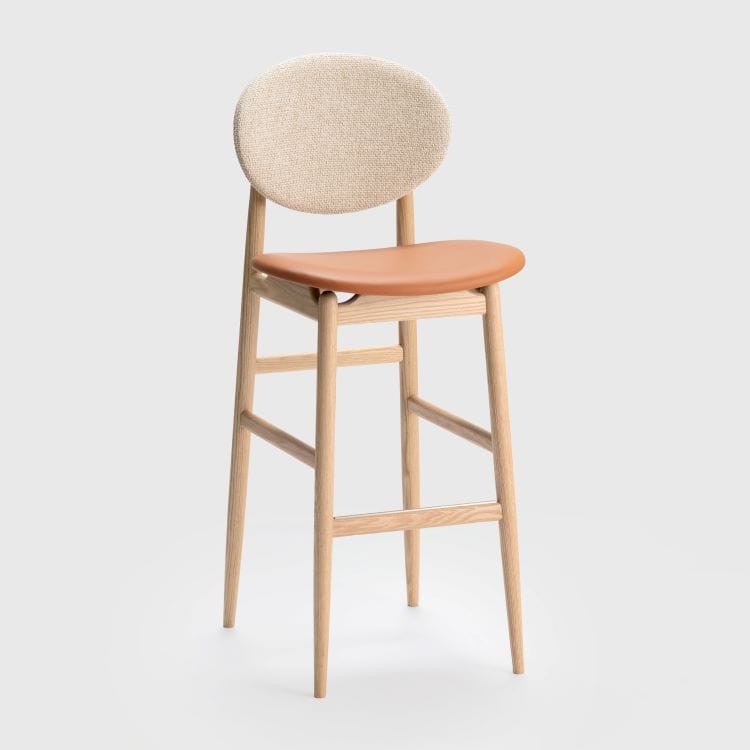 アウトライン バースツール(ホワイト)