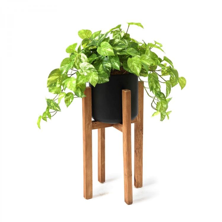ポトス ウッドスタンドポット 高さ70cm(フェイクグリーン)