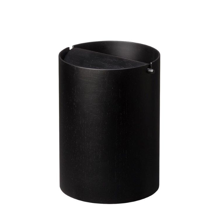 回転フタ付きバスケット／ブラック(No.B952A)