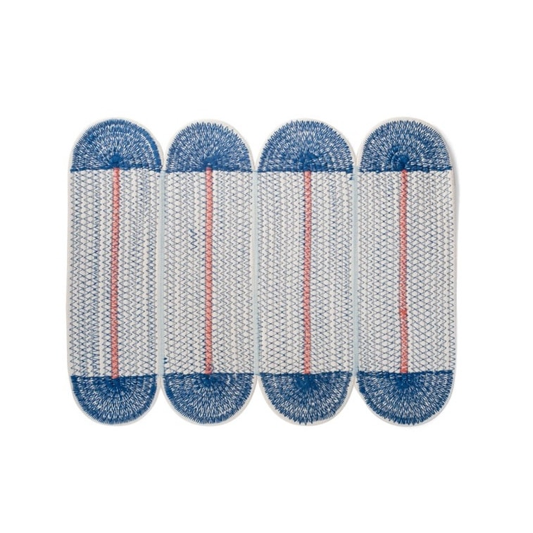 コットン プレース マット コーラルピンク