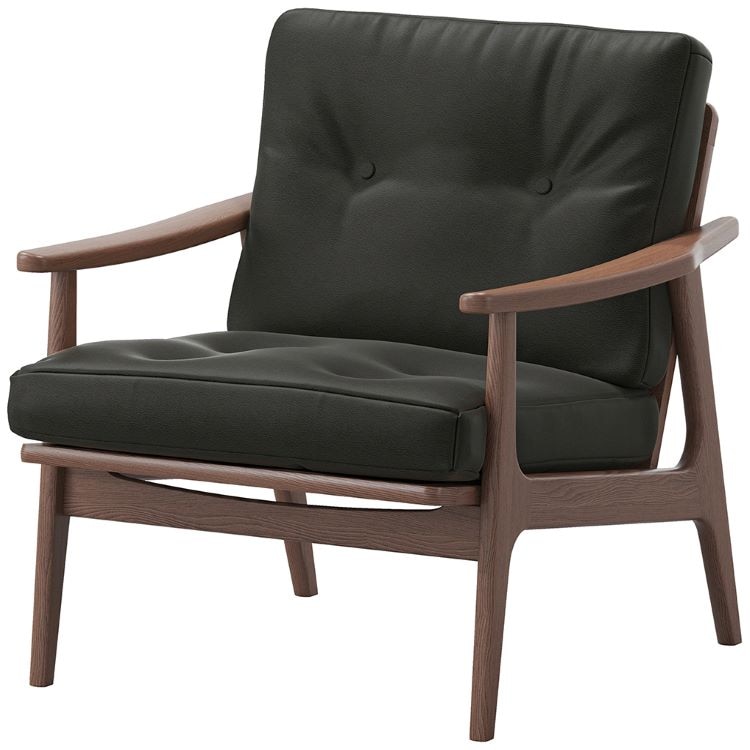 マルニ60プラス ワイド1シーター　両肘(ウォールナット)