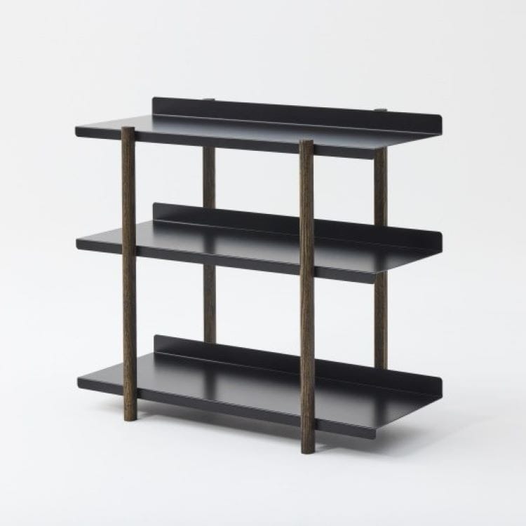 マージ シェルフ ブラック(3段 / オイル塗装)
