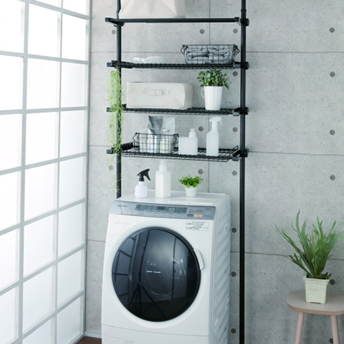 突っ張り洗濯機ラック